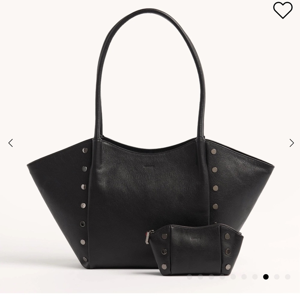 Hammitt Black Leather Studded Tote - Picture 4 of 8